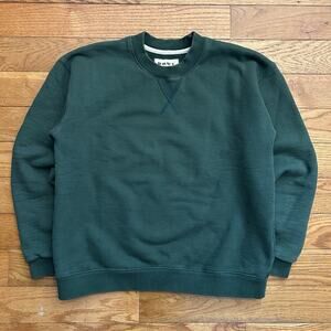 Brut Archives Heavyweight Cotton Green Pullover Sweatshirt 1 Small
